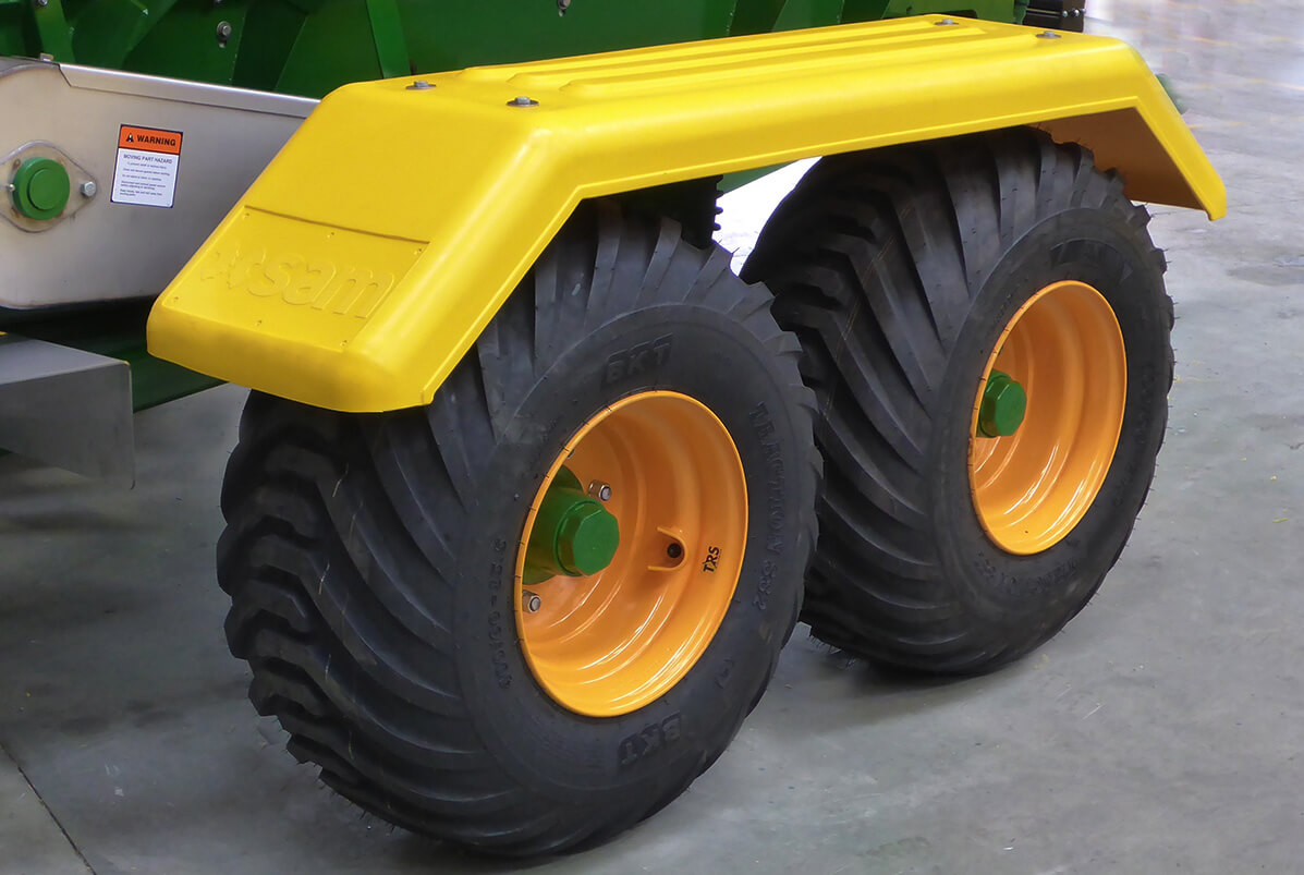 Less cleaning with mudguards!